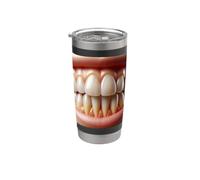 La placa es una bacteria de la caries dental Whack Vaso térmico de acero inoxidable de doble pared