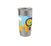 La placa es una bacteria de la caries dental Whack Vaso térmico de acero inoxidable de doble pared