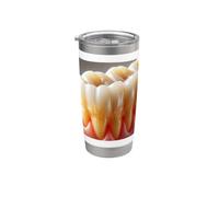 La placa es una bacteria de la caries dental Whack Vaso térmico de acero inoxidable de doble pared