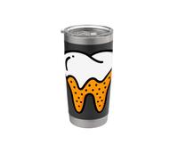La placa es una bacteria de la caries dental Whack Vaso térmico de acero inoxidable de doble pared