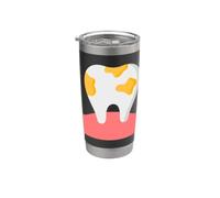 La placa es una bacteria de la caries dental Whack Vaso térmico de acero inoxidable de doble pared