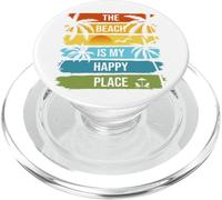 La playa es mi lugar feliz Crucero Vacaciones familiares de verano PopSockets PopGrip para MagSafe