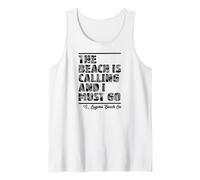La Playa está Llamando y Debo IR Laguna Beach California Camiseta sin Mangas