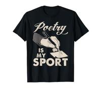 La poesía es mi Deporte Poeta Escritora Escritura Creativa Camiseta