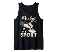 La poesía es mi Deporte Poeta Escritora Escritura Creativa Camiseta sin Mangas