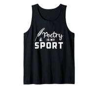 La poesía es mi Deporte Poeta Escritora Escritura Creativa Camiseta sin Mangas