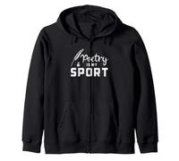 La poesía es mi Deporte Poeta Escritora Escritura Creativa Sudadera con Capucha