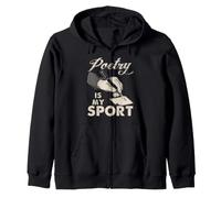 La poesía es mi Deporte Poeta Escritora Escritura Creativa Sudadera con Capucha