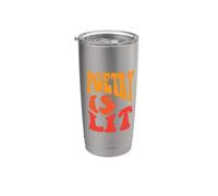 La poesía está encendida Cita divertida Poetas Escritores Amantes de la literatura Vaso térmico de acero inoxidable de doble pared