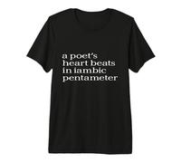 La poesía Habla Desde el corazón para los Amantes de los Versos y el Estilo Camiseta Premium