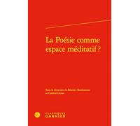 La poésie comme espace méditatif ?: 10 (Litterature Generale Et Comparee, 10)