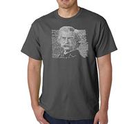 LA POP ART - Camiseta para hombre, diseño con texto "Mark Twain" - Gris - 4X-Large