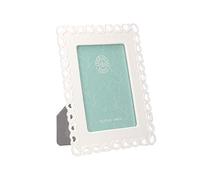 La Porcelana Blanca - Marco de fotos rectangular perforado para fotos, 10 x 15 cm, en caja de regalo