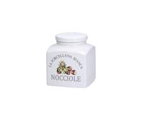 La porcelana blanca - Tarro Deco avellanas en Gift Box - Conserva, botes y contenedores - Tarros de cocina - Porcelana - 500 CC; 9,5 x 9,5 x 11,5 cm