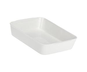 la Porcellana "Anghiari lasaña Fuente de Horno Caja de Regalo, Blanco, 35 x 25 x 7,5 cm