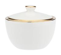 LA PORCELLANA BIANCA - Azucarero de porcelana, diámetro 10 cm, altura 7,3 cm, colección Majestà