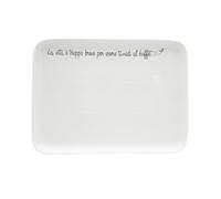 LA PORCELLANA BIANCA - Gli Onesti Plato Rectangular 30 x 22 cm, Porcelana