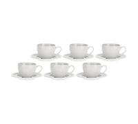 LA PORCELLANA BIANCA - Juego de 6 tazas de café Sognante
