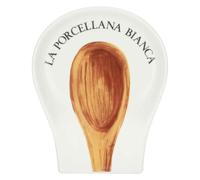 La Porcellana Bianca, Posacucharas de porcelana decorada, línea conserva, 17 x 14 cm