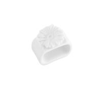 LA PORCELLANA BIANCA - Servilletero Gerbera de 3 x 5 x 4 cm de altura, de porcelana