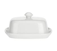la Porcellana "mantequillera Cubiertos Caja de Regalo, Blanco, 18 x 14 cm