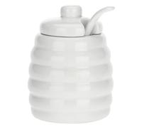 La Porcellana Menage azucarero con Cuchara Caja de Regalo, Color Blanco