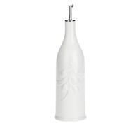 La Porcellana Menage cilíndrico Botella de Aceite, 1 L, Color Blanco