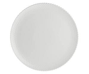 La Porcellana Momenti - Plato para Tartas, 34 GB, Color Blanco