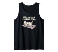 La Postura de Yoga de Hoy es una zarigüeya Divertida en Espiral descendente Camiseta sin Mangas