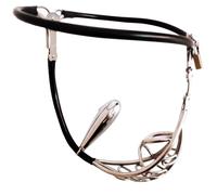 La prenda de castidad para hombres presenta un diseño hueco de acero inoxidable y un tapón anal extraíble, lo que brinda una exquisita experiencia de bondage en la cintura.(Schwarz,80/90cm)