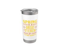 La primavera es un buen momento para levantar pesas Fitness Vaso térmico de acero inoxidable de doble pared