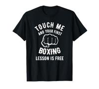 La Primera lección de Boxeo es Gratis: diseño Superior de Boxeo Camiseta