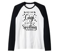 La Primera Vez Que Gigi Deja Que comience el estropeo - Baby Reveal Camiseta Manga Raglan
