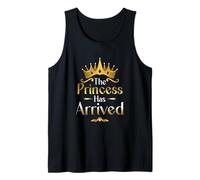 La Princesa Ha Llegado Niñas Corona Recién Nacida Llegando Camiseta sin Mangas