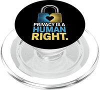 La privacidad es un candado Derecho Humano Protección de Datos PopSockets PopGrip para MagSafe