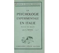 La Psychologie Expérimentale En Italie : École De Milan (ebook)