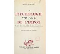 La Psychologie Sociale De Limpôt Dans La France Daujourdhui (ebook)