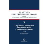 La pubblicità delle vicende delle persone fisiche e delle relazioni familiari (Trattato delle pubblicità legali)