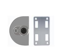 La puerta de vidrio del llavero sin enchufe abre la cerradura de huellas dactilares 304 cerradura de oficina de núcleo de acero inoxidable(Round Single Door)