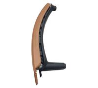 la puerta maneta de Para BMW Para X5 E70 2007-2014 Manija Interior Puerta Pasajero Izquierda Recha Cubierta Cuero Conjunto Tirador Lantero Trasero(Right Sattel Brown)