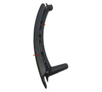 la puerta maneta de Para BMW Para X5 E70 2007-2014 Manija Interior Puerta Pasajero Izquierda Recha Cubierta Cuero Conjunto Tirador Lantero Trasero(Right Black)