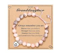 La pulsera de cuentas con inicial con su elegante dije de letra es el cumpleaños perfecto para el primer día de escuela, relojes de buceo para hombres, talla única, Plástico, No es una piedra preciosa