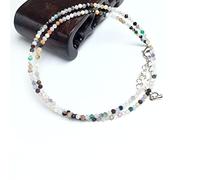 La Pulsera De Mini Collares De Sección Redonda De Piedra Natural De 2 Mm Es Adecuada Para Regalos De Hombres Y Mujeres,Gemas De Colores,collar De 38-40cm