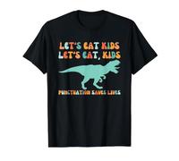 La puntuación de Let's Eat Kids Salva Vidas Camiseta gráfica económica, Hombre, Negro, L