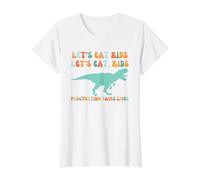 La puntuación de Let's Eat Kids Salva Vidas Camiseta gráfica económica, Mujer, Blanco, L