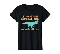 La puntuación de Let's Eat Kids Salva Vidas Camiseta gráfica económica, Mujer, Negro, L