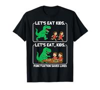 La puntuación de Let's Eat Kids Salva Vidas Gramática Divertida Camiseta