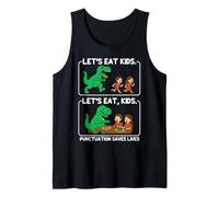 La puntuación de Let's Eat Kids Salva Vidas Gramática Divertida Camiseta sin Mangas