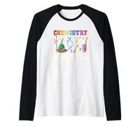 La química es como cocinar Gracioso, Solo no Lamas la Cuchara Camiseta Manga Raglan