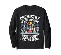La química es como cocinar, no Lamas Cuchara Ciencia Manga Larga